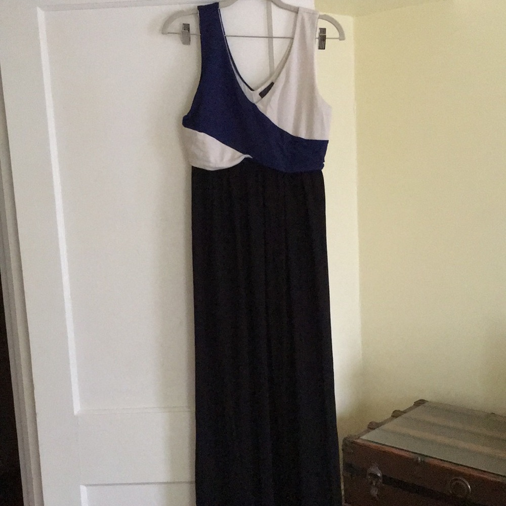 Anthropologie Maeve colorblock maxi dress M